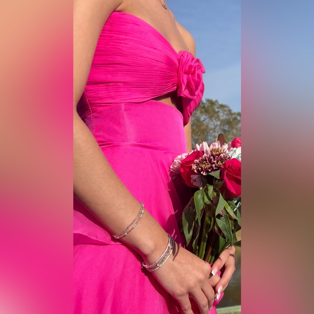 Sherri Hill Hot Pink Prom Dress